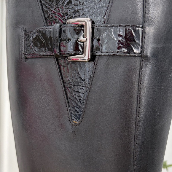 Cole Haan Black leather knee high Boots - Picture 2 of 6